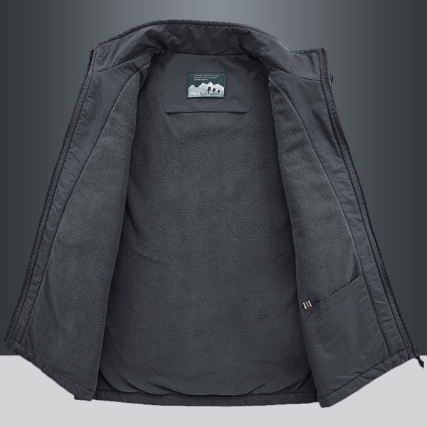 Vesta pentru barbati cu multe buzunare si fermoar