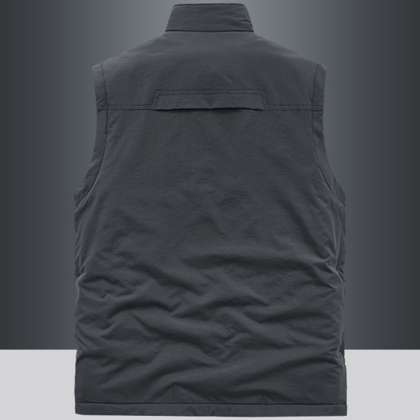 Vesta pentru barbati cu multe buzunare si fermoar