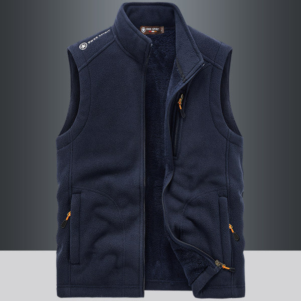 Ležerna muška flis jakna s vezom