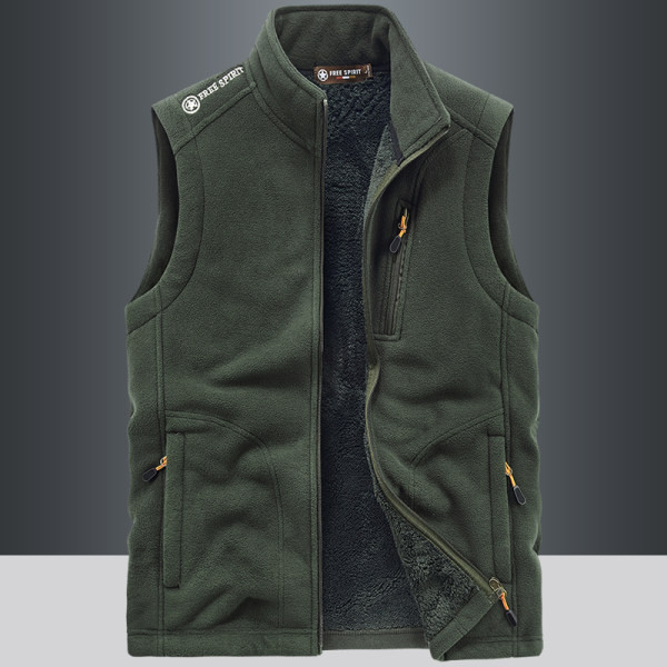 Ležerna muška flis jakna s vezom