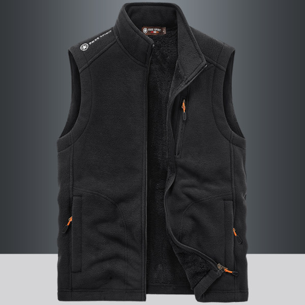 Ležerna muška flis jakna s vezom