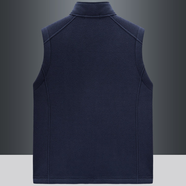 Vestă pentru bărbați din lână cu inscripții brodate și buzunar