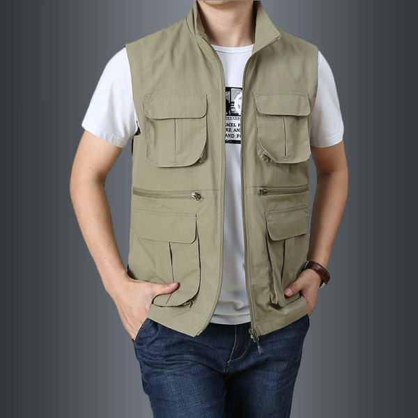 Vestă pentru bărbați cu uscare rapidă, cu buzunar