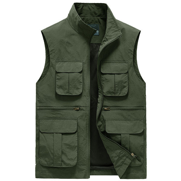 Vestă pentru bărbați cu uscare rapidă, cu buzunar