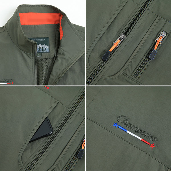 Vestă casual cu fermoar pentru bărbați