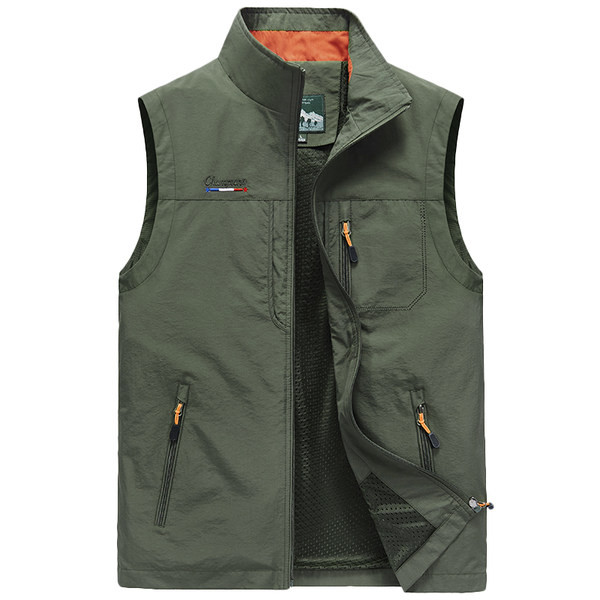 Vestă casual cu fermoar pentru bărbați