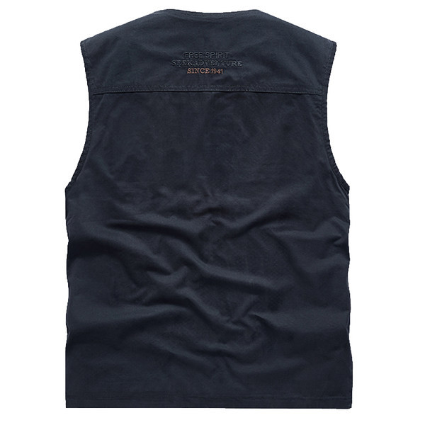 Vesta casual barbatesc cu buzunar si fermoar