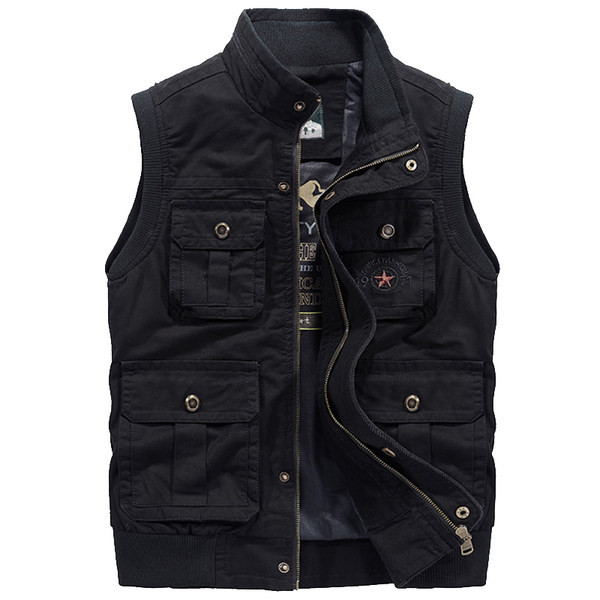 Įprasta vyriška trijų spalvų liemenė su kišene