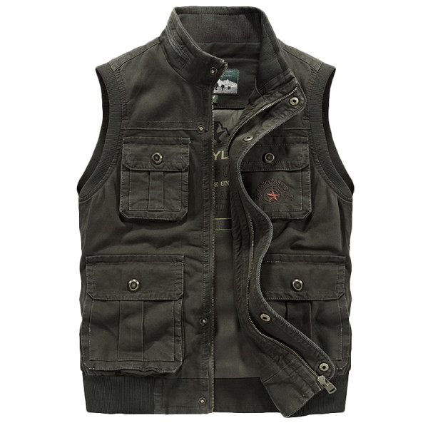 Įprasta vyriška trijų spalvų liemenė su kišene