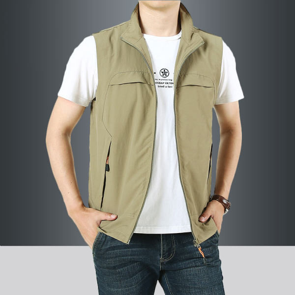 Vesta casual barbatesc model nou cu fermoar in trei culori