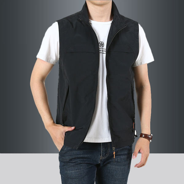 Vesta casual barbatesc model nou cu fermoar in trei culori