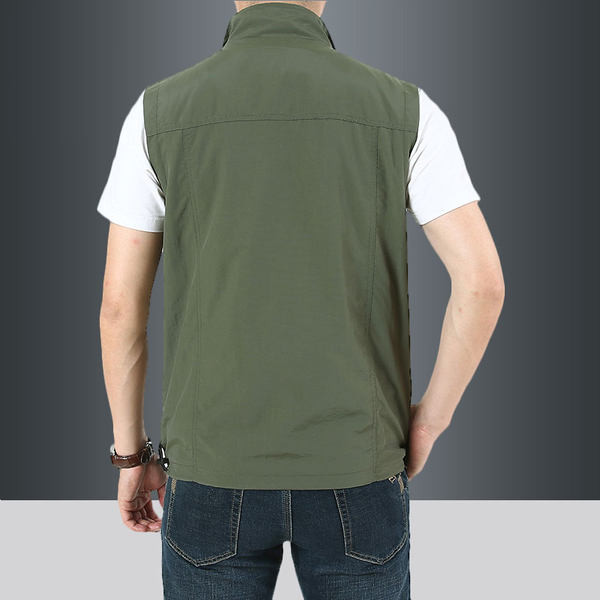 Vesta casual barbatesc model nou cu fermoar in trei culori