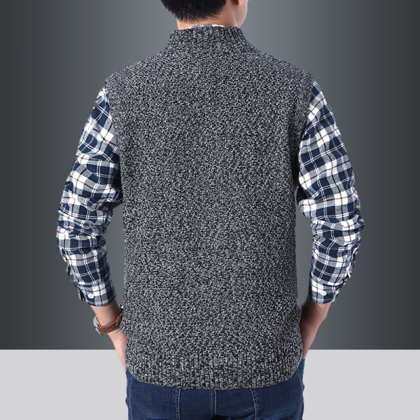 Muški čvrsti prsluk s patentnim zatvaračem