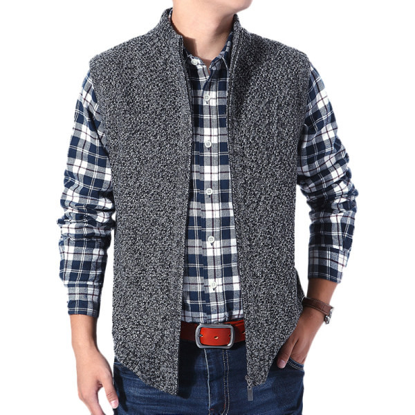 Muški čvrsti prsluk s patentnim zatvaračem