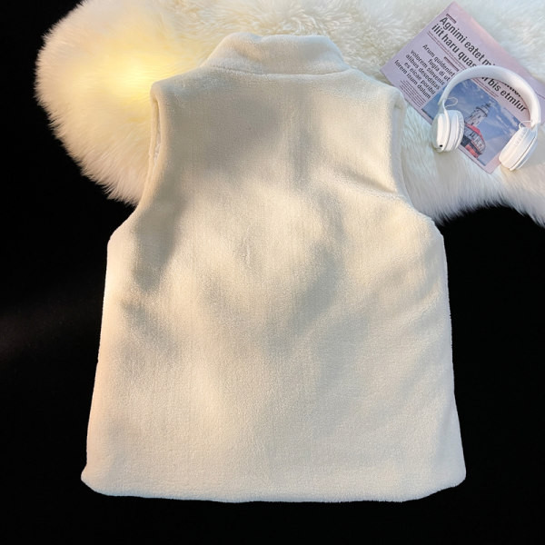 Vyriška pliušinė liemenė su užtrauktuku ir kišene