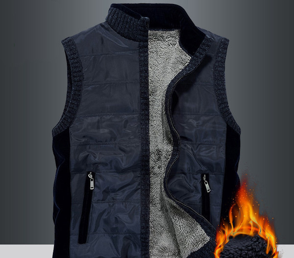 Vestă casual cu căptușeală pentru bărbați