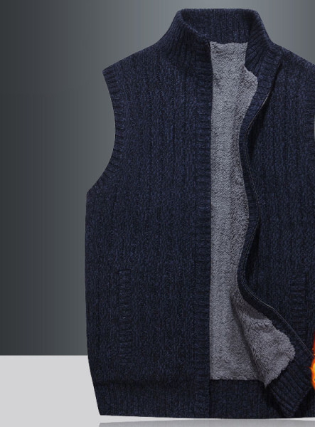 Švari vyriška liemenė su storu pamušalu