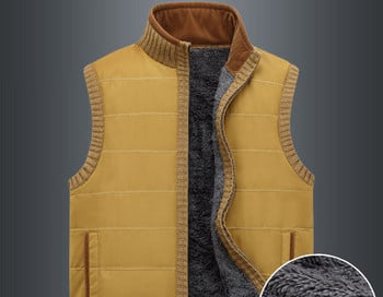 Men\'s 2021 Autumn and Winter New Product Men\'s Vests and Velvet Slim Sleeveless Covered Jacket Men