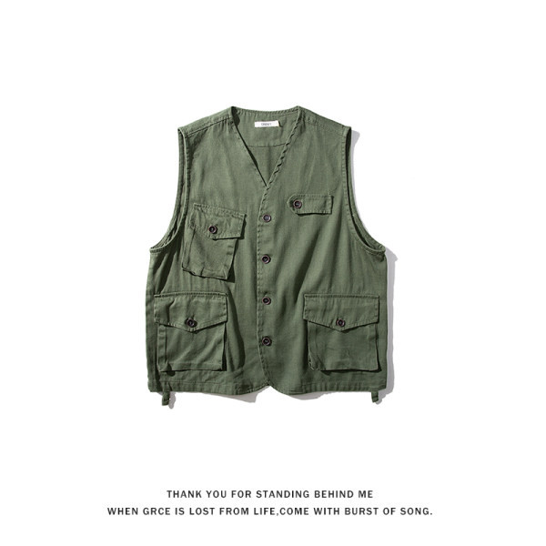 Muški tekstilni jelen sa špicastim izrezom i gumbima