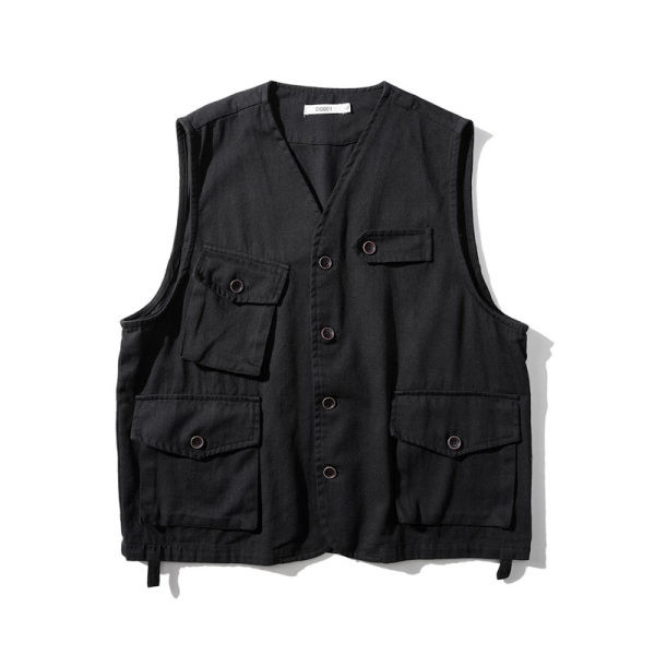 Muški tekstilni jelen sa špicastim izrezom i gumbima