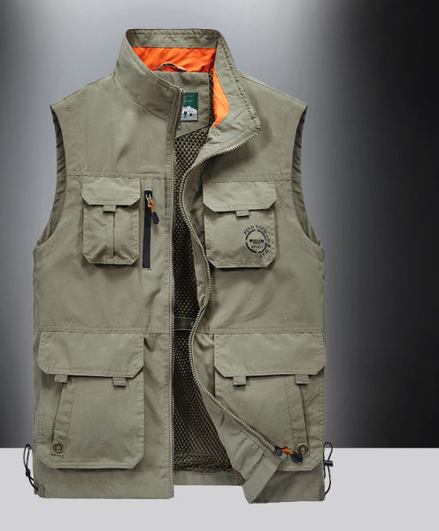 Vestă pentru bărbați cu uscare rapidă, cu buzunar