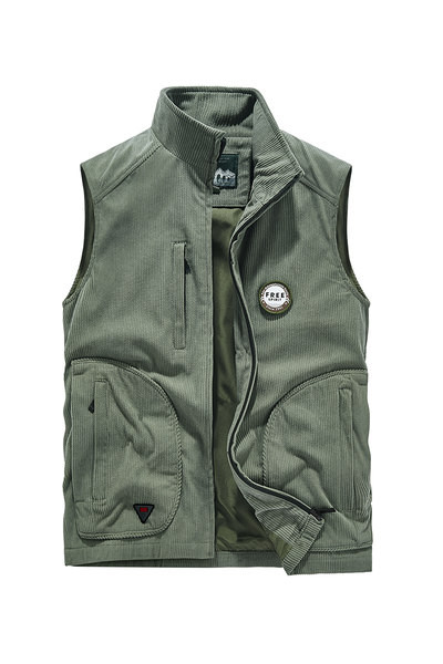 Vestă casual cu fermoar pentru bărbați