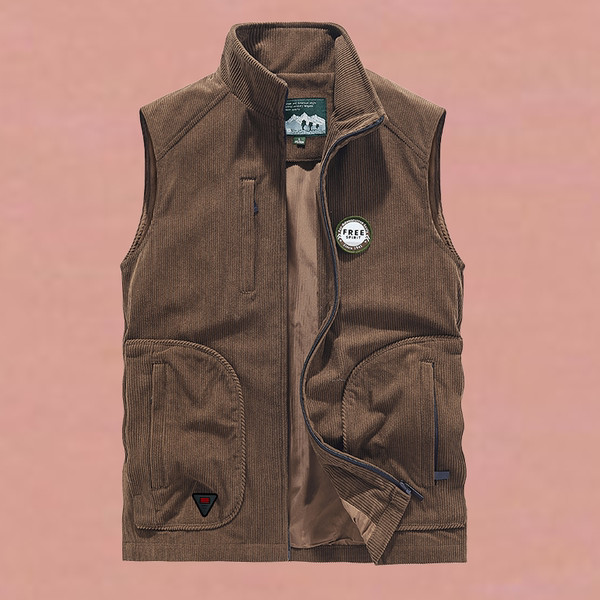 Vestă casual cu fermoar pentru bărbați