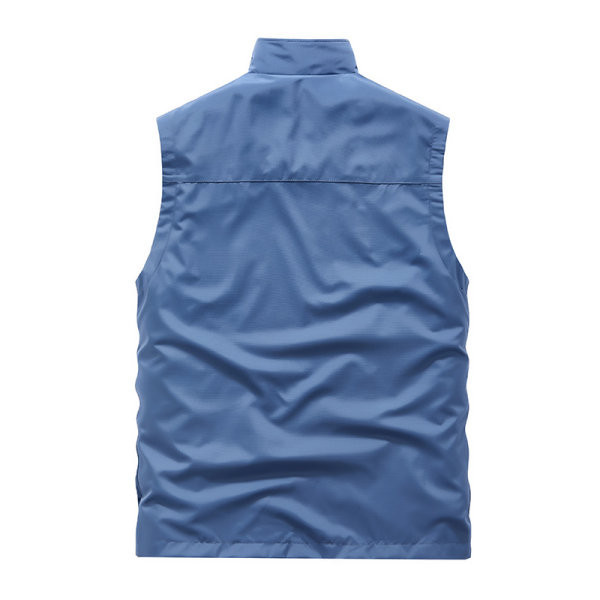 Keturių spalvų vyriška liemenė su dviem veidais