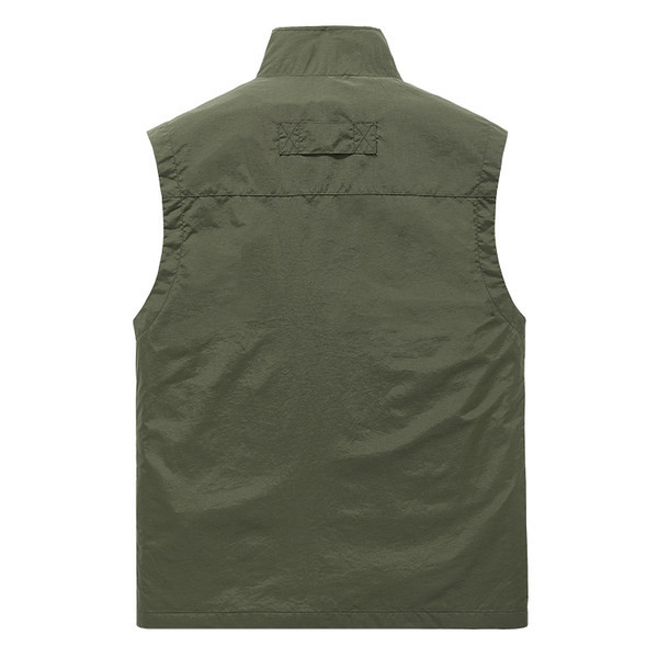 Vesta casual pentru barbati cu fermoar si buzunar