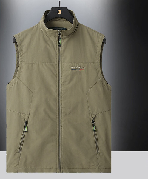 Τρέχον ανδρικό γιλέκο με φερμουάρ σε πολλά χρώματα