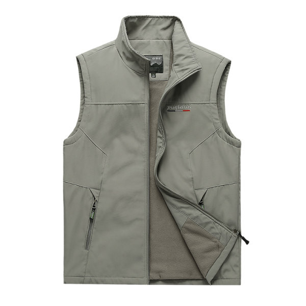 Vyriškos liemenės švarus modelis su užtrauktuku