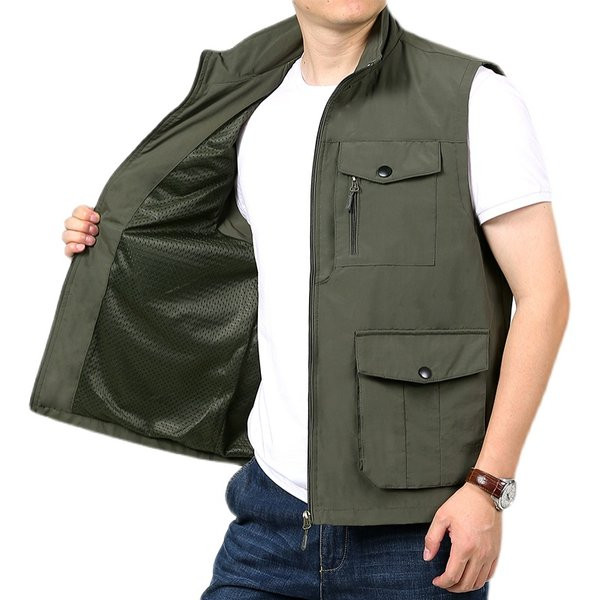 Alkalmi férfi mellény zsebekkel