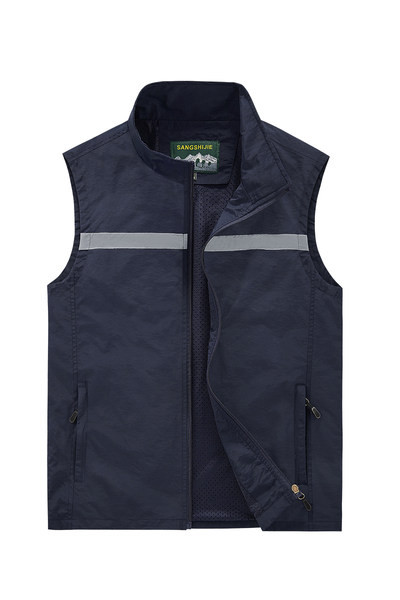 Kelių spalvų vyriška šviesą atspindinti liemenė