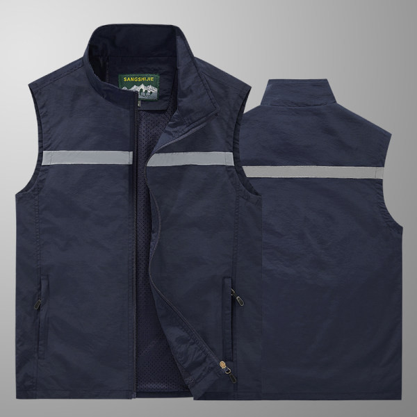 Kelių spalvų vyriška šviesą atspindinti liemenė