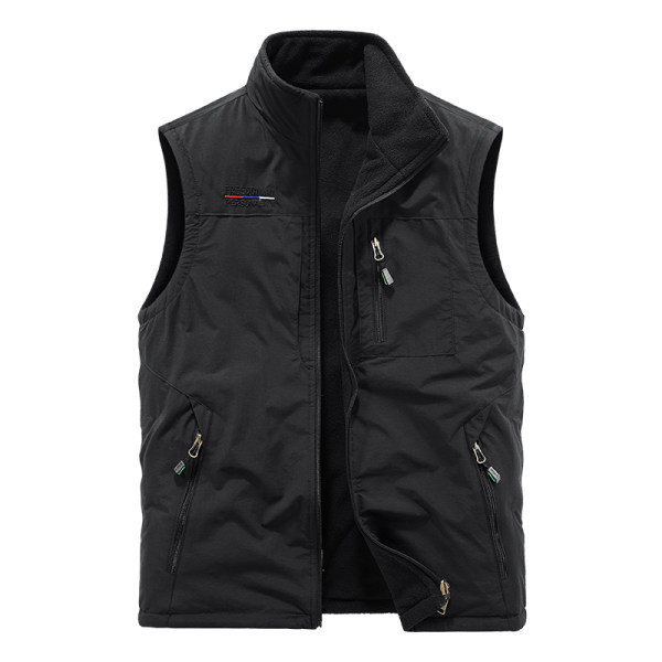 Įvairių spalvų laisvalaikio vyriška liemenė