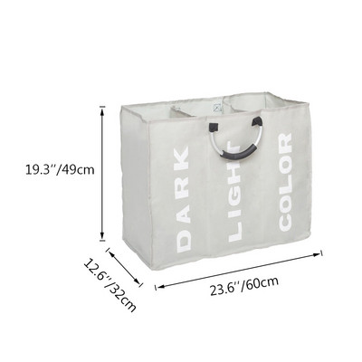 Водоустойчив кош за пране Кош за мръсни дрехи Сгъваем кош за съхранение Кош за вещи с дръжки
