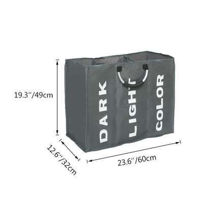Водоустойчив кош за пране Кош за мръсни дрехи Сгъваем кош за съхранение Кош за вещи с дръжки