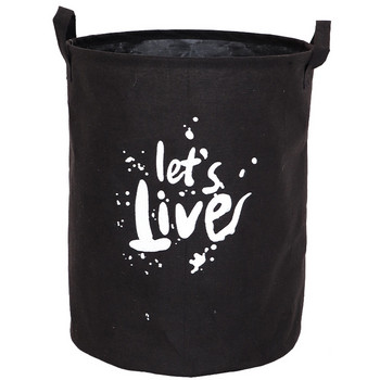 Кошница за мръсно пране Сгъваема кофа за съхранение на дрехи с голям капацитет Детска кошница за играчки Домашен водоустойчив органайзер с дръжки