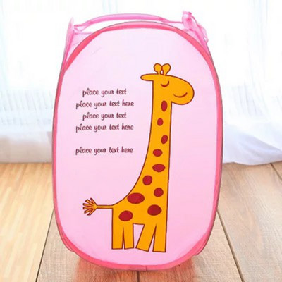 Desen animat mare pliabil pentru haine murdare Coș pop-up plasă pentru rufe Coș de sortare murdare Jucării și articole diverse pentru copii