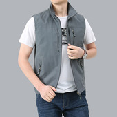 Muški ležerni prsluk s patentnim zatvaračem