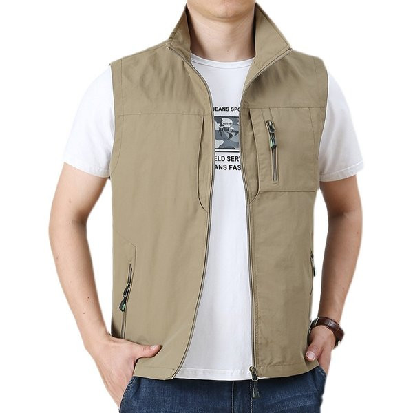 Muški ležerni prsluk s patentnim zatvaračem