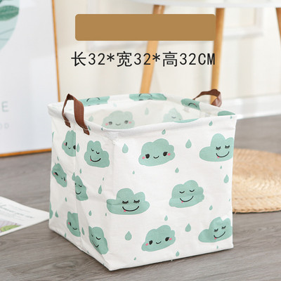 Coșuri mari de depozitare a rufelor Organizare Pătrat haine murdare Jucării Coșuri pliabile Anti-praf Depozitare impermeabilă cu mânere
