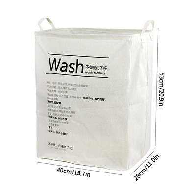 Coș de rufe murdar simplu, găleată pătrată pliabilă de depozitare, îmbrăcăminte de uz casnic, organizator de jucării pentru copii, coș de rufe cu mânere