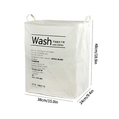 Coș de rufe murdar simplu, găleată pătrată pliabilă de depozitare, îmbrăcăminte de uz casnic, organizator de jucării pentru copii, coș de rufe cu mânere