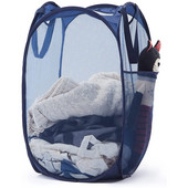 Tinklinis iššokantis nešvarių skalbinių krepšelis su patvariomis rankenomis Sulankstomas skalbinių krepšelis Drabužių laikymo krepšeliai skalbinių krepšelis