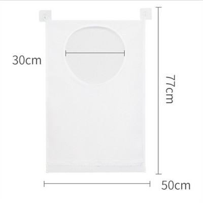 Piszkos ruhatároló táska kosár keret Vödör Összehajtható hálós mosoda Fürdőszoba falra akasztható háztartási ruha rendszerező kampóval