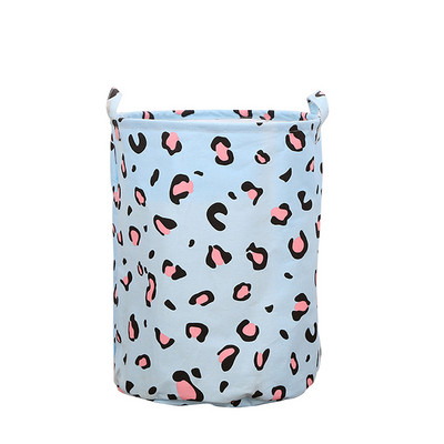 Nešvarių skalbinių krepšelis Medvilninis lininis sulankstomas apvalus vandeniui atsparus organizatorius kibiras Drabužiai Žaislai Didelės talpos Namų laikymo krepšelis
