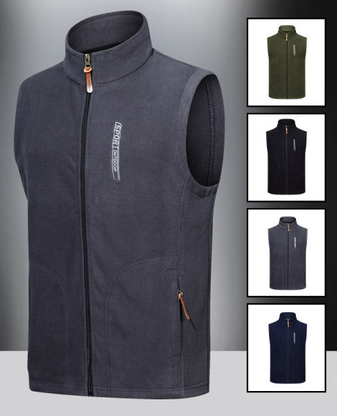 Pavasario ir rudens plonos lauko laisvalaikio aksominės liemenės vyriškos striukės laisva liemenė sportinė arklio spaustuku purtomas paltas