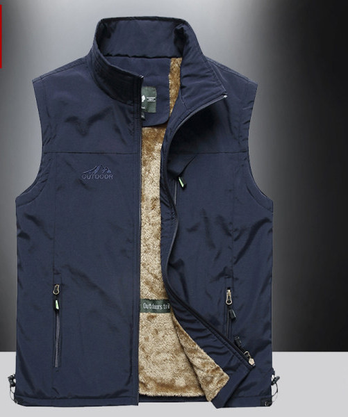 Ανδρικό γιλέκο με πουπουλένια φόδρα και τσέπη