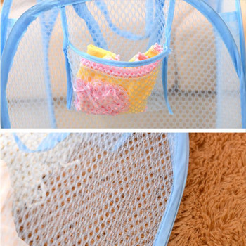 Сгъваеми кошници за пране Изскачащи Лесно отварящи се мрежести органайзери за дрехи за пране Кошница за кошница Кошница за мръсно сортиране Детски играчки Разни неща